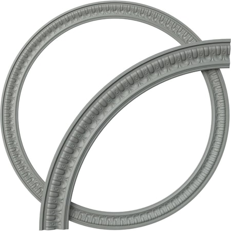 Ekena Millwork 55-in. OD x 46 3/4-in. ID x 4 1/8-in. W x 1 1/8-in. P Sequential Ceiling Ring Kit CRK55SQ